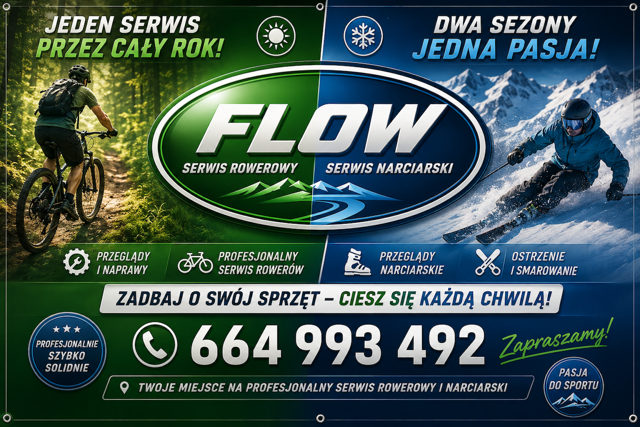 FLOW – serwis rowerowy, otwarcie 14 września